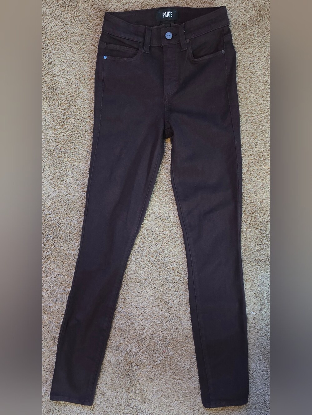 NWT Paige Purple Hoxton Ankle High Rise Ankle Skinny Size 23 Denim Jeans